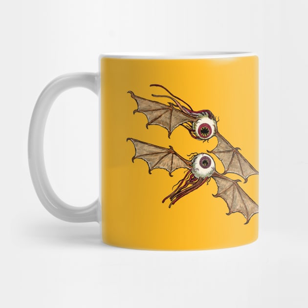 TWO FLYING EYEBALLS by Armadillo Hat